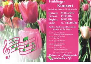 Ankündigung Frühlings-Konzert